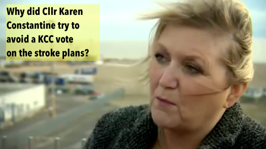 When Karen Constantine stepped down from the Kent Health Scrutiny Committee
